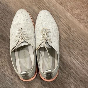 Cole Haan original grand, grey with orange sole
